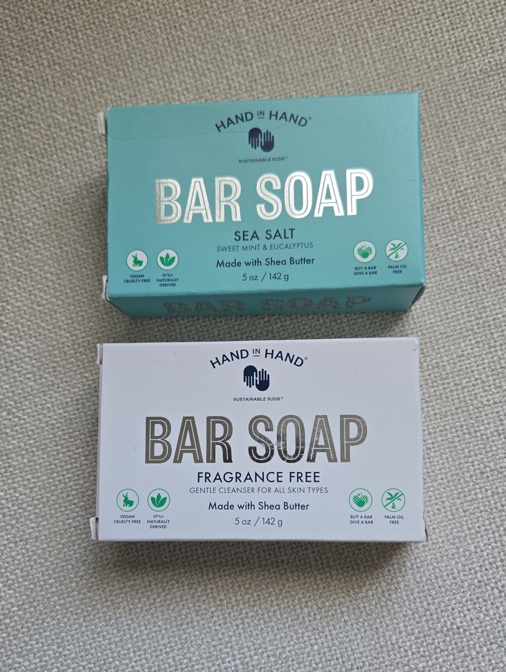 Hand In Hand Bar Soap - Set of 2